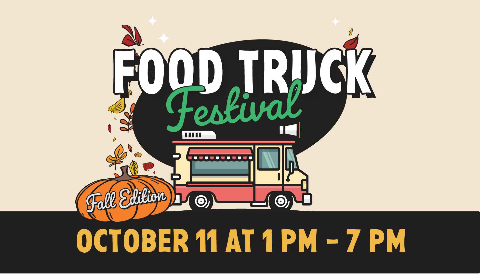 The Biggest Food Truck Festival October 11th 11:00 AM